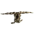 Produktbild: Casablanca Deko Figur Cliffhanger - Hochwertige Skulptur aus Kunsthatz - Bronze Gold - Höhe 20 cm - Sport - Statue