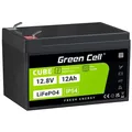 Produktbild: Green Cell LFPGC12V12AH CUBE Akku LiFePO4 12Ah 12.8V 153.6Wh Lithium-Eisen-Phosphat für Rollstuhl, Spielzeug, Roller (LFPGC12V12AH)