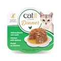 Produktbild: Catit Hühnerfleisch Dinner, Premium Katzennassfutter, getreidefrei, proteinreich, mit Lachs und Karotten, Alleinfuttermittel, 1er Pack, 80g