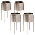 Produktbild: HAKU Möbel Pflanzenständer Dona 2 Metall, Ø 27,0 cm bronze rund, 4 St.