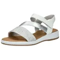 Produktbild: Gabor Comfort Gabor Comfort Sandalen Leder Riemchensandale silberfarben|weiß 38 EU