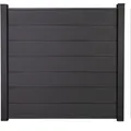 Produktbild: Groja SolidGrande Anthrazit Sichtschutz Zaun Element 7 Lamellen BPC 180x180 cm
