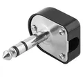 Produktbild: BestPlug 6,3mm Stereo Audio Klinke Stecker 90° abgewinkelt Aux in Out Lötversion
