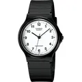 Produktbild: Casio Collection Unisex-Uhr Quarz weißes Zifferblatt schwarzes Armband MQ-24-...