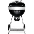 Produktbild: Napoleon PRO22, Holzkohle-Kugelgrill, schwarz, porzellanemaillierter Deckel, verchromtes Grillrost, robust und langlebig. - Schwarz