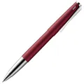 Produktbild: Lamy studio royalred Tintenroller – universeller Stift in elegantem Gehäuse aus Ganzmetall – mit propellerförmigem Clip & in Strichbreite M – mit Tintenrollermine M 63 in schwarz