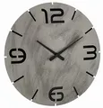 Produktbild: TFA Dostmann 60.3536 Contour Design Funk-Wanduhr (Beton-Optik, Schwarze Ziffern)