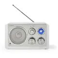 Produktbild: Nedis FM-Radio - Tisch Ausführumg - FM - Netzstromversorgung - Analog - 15 W - IP20 - Weiss - Weiß