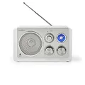 Produktbild: Nedis RDFM5110WT FM-Radio | Tisch Ausführumg | FM | Netzstromversorgung | Analog | 15 W | Silber/Weiss