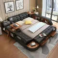 Produktbild: Xlmoebel Multimediabett Multifunktionsbett in Grau mit Schlafsofa- und Doppelbett-Funktion (Bett), Hergestellt in Europa