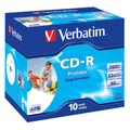 Produktbild: 1x10 Verbatim Data Life Plus JC CD-R 80 / 700MB, 52x, printable