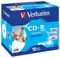 Produktbild: Verbatim CD-R AZO Wide Inkjet Printable