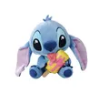 Produktbild: Simba Disney Stitch Kuscheltier mit EIS am Stiel – Plüschfigur zum Knuddeln, mit farbenfrohem EIS am Stiel, fröhlicher Sommer-Look, weicher Kuschelfreund, blau, 25 cm, ab 0 Jahren