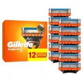 Produktbild: Gillette Fusion5, 12 Original Ersatzklingen, Rasierklingen für Herren mit größerem Gleitstreifen für ein sanftes Gleiten und 5 Klingen für eine unglaublich gründliche und komfortable Rasur