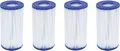 Produktbild: 4er Set Bestway Filterkartusche Gr. III Pumpenfilter