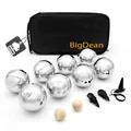 Produktbild: BigDean Boule Set mit 8 verchromten Boule Kugeln
