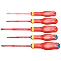 Produktbild: FACOM 5-tlg. PROTWIST Borneo Schraubendreher-Set ATD.J5TVEPB (isoliert, VDE-konform, für Elektriker & sicheres Arbeiten an spannungsführenden Leitungen bis 1000V, korrosionsbeständig)