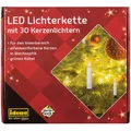 Produktbild: Idena 38192 - LED Kerzenlichterkette mit 30 LED in warmweiß 30 Kerzen mit Kle...