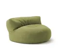 Produktbild: Lumaland Sitzsack Round Sofa Sitzkissen Bean Bag Couch Lounge, inkl. Rückenlehne In-& Outdoor 90x90x50cm