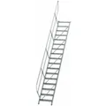 Produktbild: MUNK Aluminium-Treppe Stufen 45° 17 Stufen