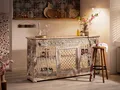 Produktbild: Bartresen Sambesi 180cm Altholz VintageTheke Konsole Barmöbel Empfang Hausbar