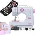 Produktbild: Tragbare Nähmaschine Mit Pedal Von Vortech + Kostenloses Nähset