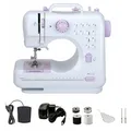 Produktbild: 12 Nähstiche Elektrische Mini-Nähmaschine mit LED Licht, Doppel-Faden, EU Plug