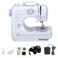 Produktbild: Nähmaschine für Kinder und Anfänger 12 Stichmuster Mini mit Fußpedal Strom