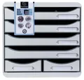 Produktbild: EXACOMPTA Schubladenbox Schubladenbox BIG BOX MAXI 6 offene Schubladen Lichtgrau 312740D, Boxen stappelbar