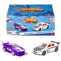 Produktbild: Hot Wheels Speeders - Rückziehfahrzeuge im 2er-Set für alle Untergründe geeignet, Maßstab 1:43, zum Sammeln, für Kinder ab 3 Jahre,Modelle können variieren, HPR91