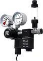 Produktbild: FZONE CO2 Druckminderer Aquarium Co2 Regler DC-Magnet mit großem Dual-Gauge-Display sowie Blasenzähler und Rückschlagventilanlage Grow DIY CO2-System w21.8 - seitlich offener Zylinder