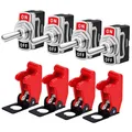 Produktbild: Kippschalter 10A 12V/6A 24V Wippschalter SPST Fahrzeug Boot LKW 4er Pack