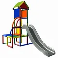 Produktbild: move and stic Toni Spielturm/Spielhaus Kletterturm mit Rutsche für Kleinkinder für Kinderzimmer oder Spielzimmer genauso geeignet wie im Garten