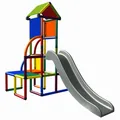 Produktbild: Moveandstic Toni Spielturm m. Rutsche Klettergerüst Kletterpyramide In & Outdoor