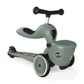 Produktbild: Scoot & Ride Highwaykick 1 Lifestyle 2in1 Kickboard/Scooter und Rutscher, Farbe: Green Lines, für Kinder von 1 bis 5 Jahren, 96604, 57-64 cm