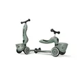 Produktbild: Scoot and Ride Kinderfahrzeug Lauflernhilfe Highwaykick 1 Lifestyle, Green Lines / Grün, mit Aufbewahrungsbox, 2in1 Kickboard