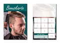 Produktbild: 250 Stück Friseur Herren Bonuskarten (BOK-422) mit 10 Stempelfeldern. Treuekarten passend für Bereiche wie Frisör, Kosmetik, Haarpflege