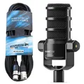 Produktbild: Rode Podmic USB dynamisches USB / XLR Sprecher-Mikrofon mit Effekten + XLR Kabel