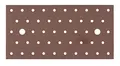 Produktbild: Alberts 301118 DURAVIS® Lochplatte | rostbraun duplexbeschichtet | Größe 200 x 100 x 2 mm