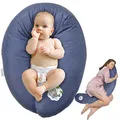Produktbild: sei Design Stillkissen Mikroperlen 170x30 Made in Germany, Schwangerschaftskissen Seitenschläferkissen Komfortkissen Erwachsene, Baby ist ergonomisch