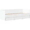 Produktbild: Tagesbett mit Schubladen ohne Matratze Weiß 90x200 cm Vidaxl
