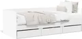 Produktbild: vidaXL Tagesbett mit Schubladen ohne Matratze Weiß 90x200 cm