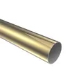 Produktbild: Interdeco Rohr Messing-farbig in 28 mm Ø, aus Metall für Gardinenstangen, 160 cm
