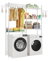 Produktbild: VEVOR Lagerregal über Waschmaschine Trockner Zweireihig 5 Ebenen Weiß