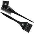 Produktbild: K-Pro Färbepinsel Set - Farb Pinsel breit zum Haare färben, schwarz mit Kamm