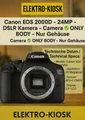 Produktbild: 📸 Canon EOS 2000D 24MP DSLR Kamera Foto Kamera Camera ✅ Only Body Nur Gehäuse