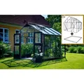 Produktbild: Juliana Gewächshäuser Premium 8,8 m² Anthrazit Sicherheitsglas + Fundamentrahmen