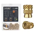 Produktbild: Gewindeeinsatz M3 100Stk Messing Buchsen zum Einschmelzen in 3D‑Druck‑Kunststoff