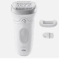 Produktbild: BRAUN Silk-épil 7 7-011 Epilierer, seidig-glatte Haut, Wet&Dry, Weiß/Silber