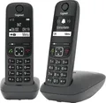 Produktbild: Gigaset Festnetz Telefone AE690 Duo 2er Set Schwarz Schnurlos  B Ware